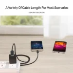 Y-C451GBK Unitek USB 2.0 to Micro USB Charging Data sync Cable, Black, 1M, 0.25Y