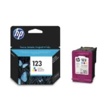 HP 123 Tri-color Ink Cartridge, F6V16AE.