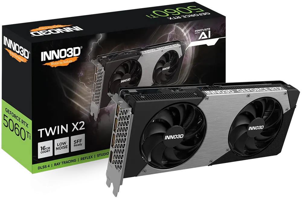 INNO3D GeForce RTX™ 5060 Ti 16GB TWIN X2 GDDR7