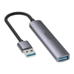 H1208A, UNITEK 4-in-1 USB-A 5Gbps Hub (3x480Mbs 1x5Gbs 3,0), Slim, Space Grey