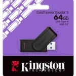 KINGSTON, DTXS/64GB, USB 3.2, Type-A Gen1 DT Exodia S, Black