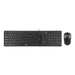 Genius, SlimStar C126, AI Copilot Key, Keyboard and Mouse (Combo) Black