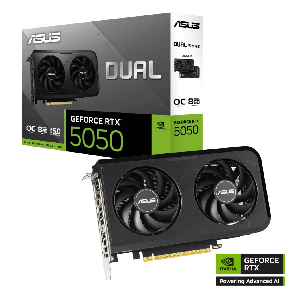 ASUS Dual GeForce RTX™ 5050 8GB GDDR6 OC Edition