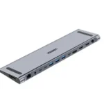 D1106A, UNITEK, Docking Station, 13-in 2 KVM (2*HDMI+DP+USB+2*USB 10Gb+USB-C 10Gbp+SD/Micro+Audio+1GB LAN+PD 100W+DC5V)+HDMI