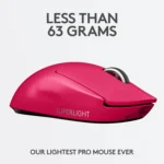 Logitech, G PRO X SUPERLIGHT, Mouse, Magenta