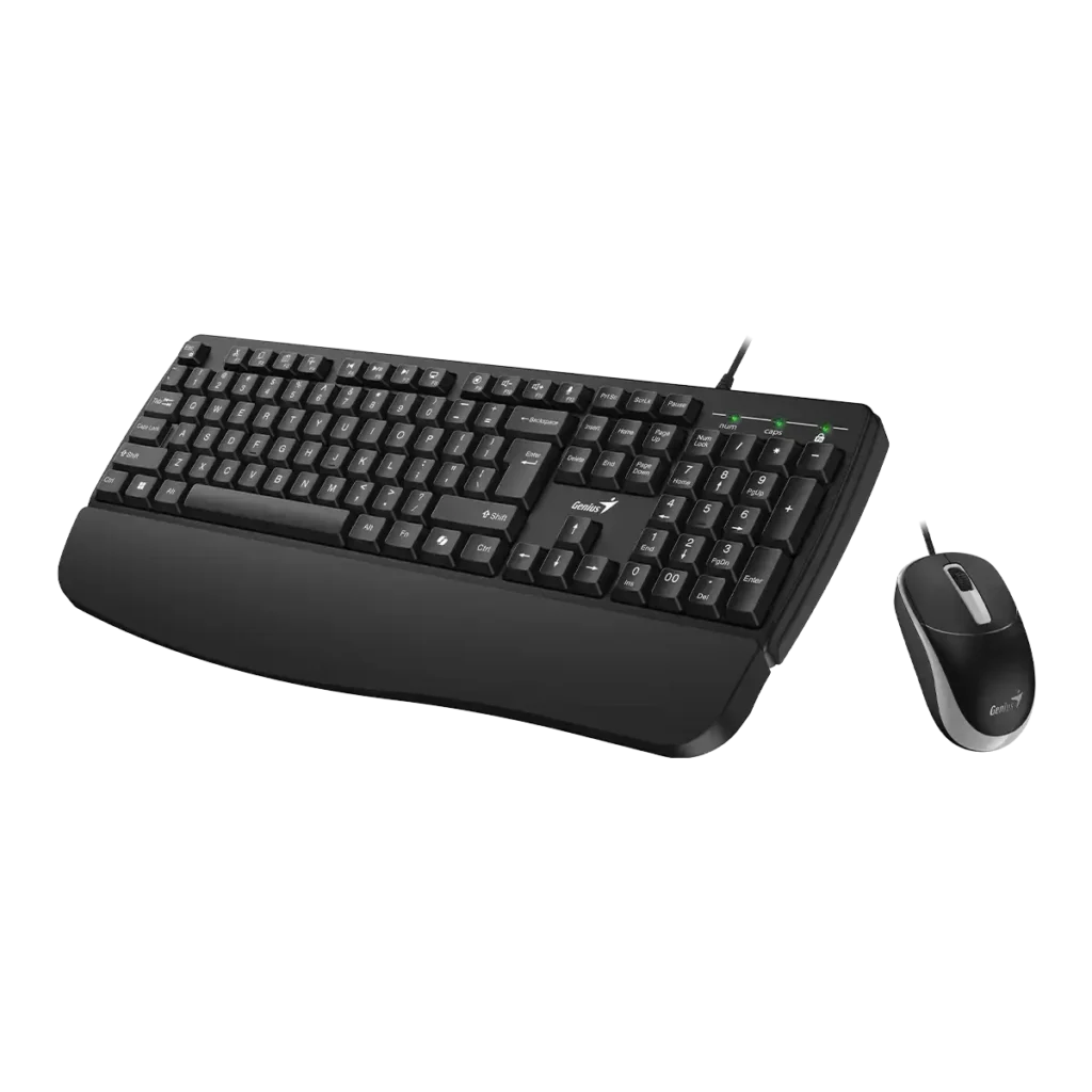 Genius, KM-123, AI Copilot Key, Keyboard + Mouse (Combo) Black