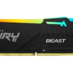 Kingston, FURY Beast (RGB) RAM 32GB DDR5 5600MHz CL36 DIMM.
