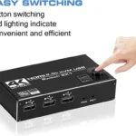 KD-USBHDMI2X1, Kingda, USB Keyboard Mouse and HDMI switch for 2 computers, with 2 comp. of cable