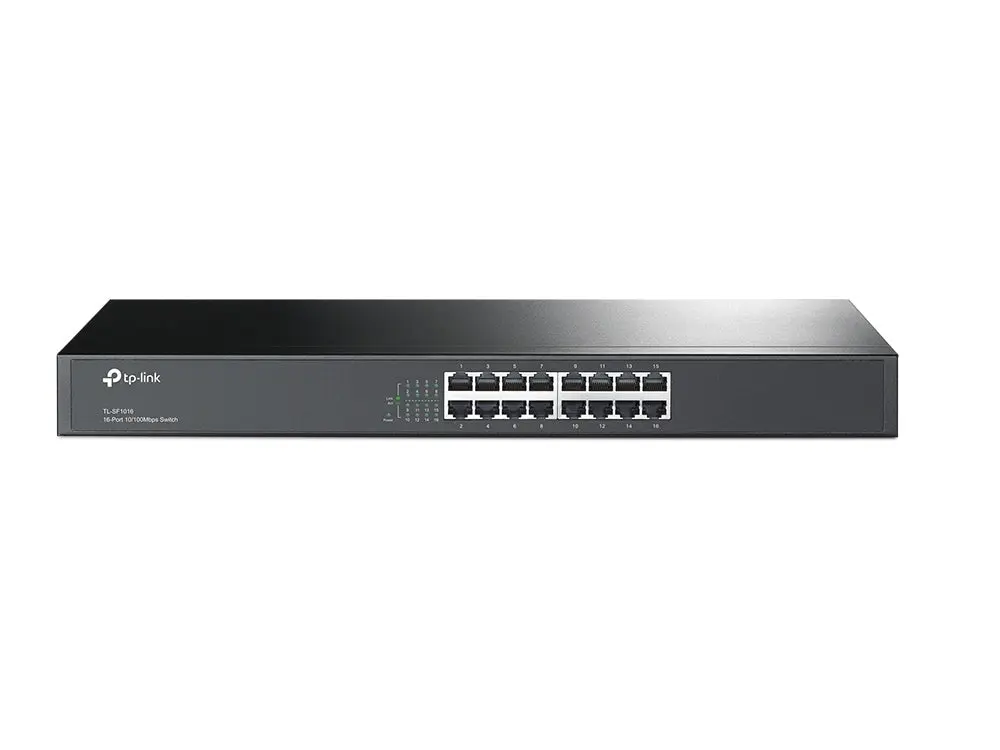 TP-Link, TL-SF1016, 16-port 10/100M Switch, 16 10/100M RJ45 ports