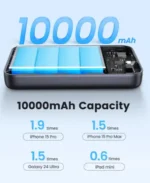 UGREEN, 45763, Qi2 Magnetic, Power Bank, 10000mAh, 30W, Wireless, Black.