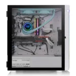Thermaltake, H590 TG Snow ARGB Mid Tower Chassis Case White.