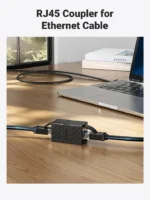 NW114 UGREEN (20390) RJ 45 Network Keystone Jack In-Line Coupler Female to Female 1pcs (Black)
