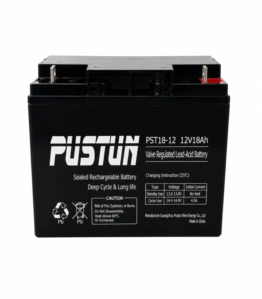 PUSTUN, 12V 18Ah, Rechargeable