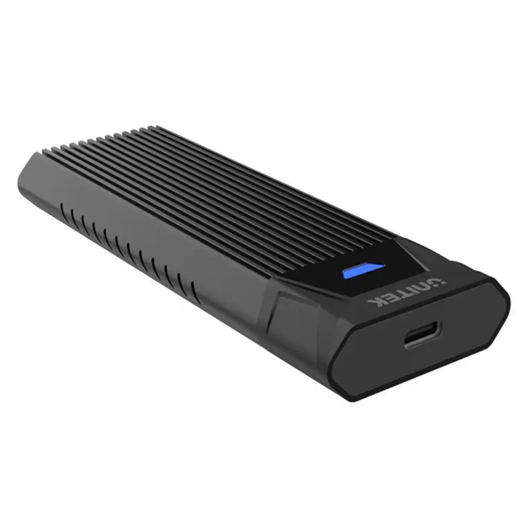 S1203ABK, UNITEK, USB Adapter, USB-C 10Gbps to NVMe M.2 up to 8TB Enclosure, Black, Tool-Free Desgin.