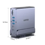 D1135AGY01, UNITEK, Docking Station, 15-in-1 (2*HDMI 4K+DP 4K+2*USB2.0+USB3.0+2*USB 10Gbps+USB-C 5Gbps + USB-C 10Gb+ SD/Micr
