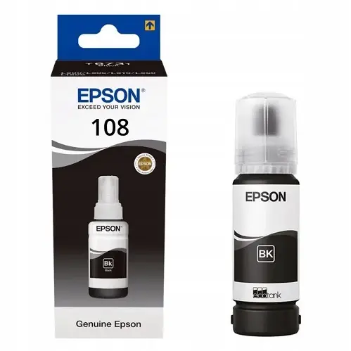 EPSON, 108 Black Ink Bottle C13T09C14A