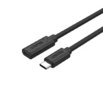 C14086BK-1M,UNITEK Type-C 1M Full-Featured USB Male to Female Extension Cable,USB3.2 CM to C FM,with DATA 10Gbps/Display 4K/P