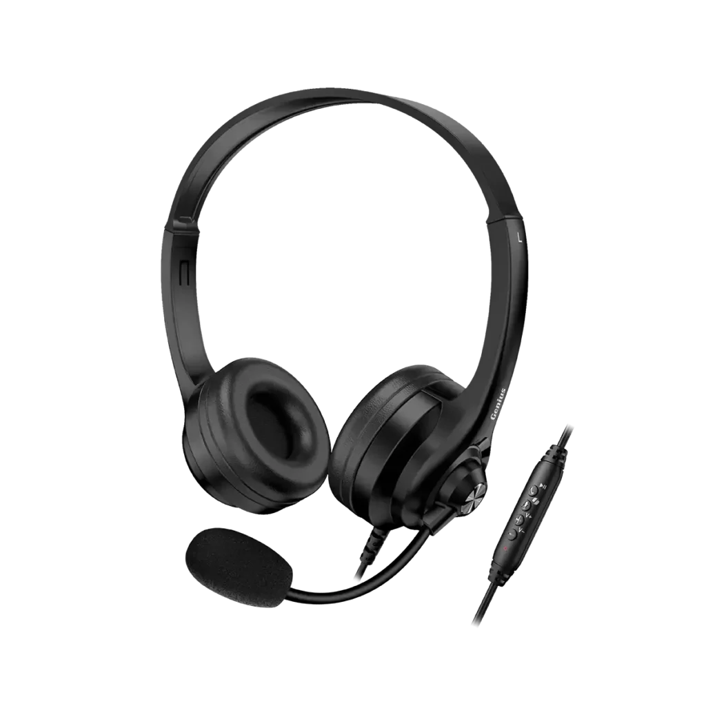 Genius, HS-235U AI Copilot USB Headset Black