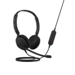 Evolve 10 Stereo, Jabra, Headphone, USB-A, Leatherettes, Black.
