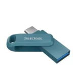 SDDDC3-256G-G46NBB, SANDISK, Flash Memory, 256GB, Ultra Dual Drive Go USB Type-C, ფირუზისფერი.