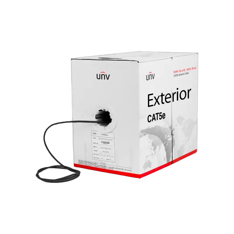 CAB-LC2110B-E-IN, UNV, Cat5e(UTP), 100%, 305m,Outdoor,Black.