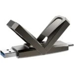 NETAC, US5, External SSD, 128GB, USB3.2+TypeC up to 550MB/500MB/s.