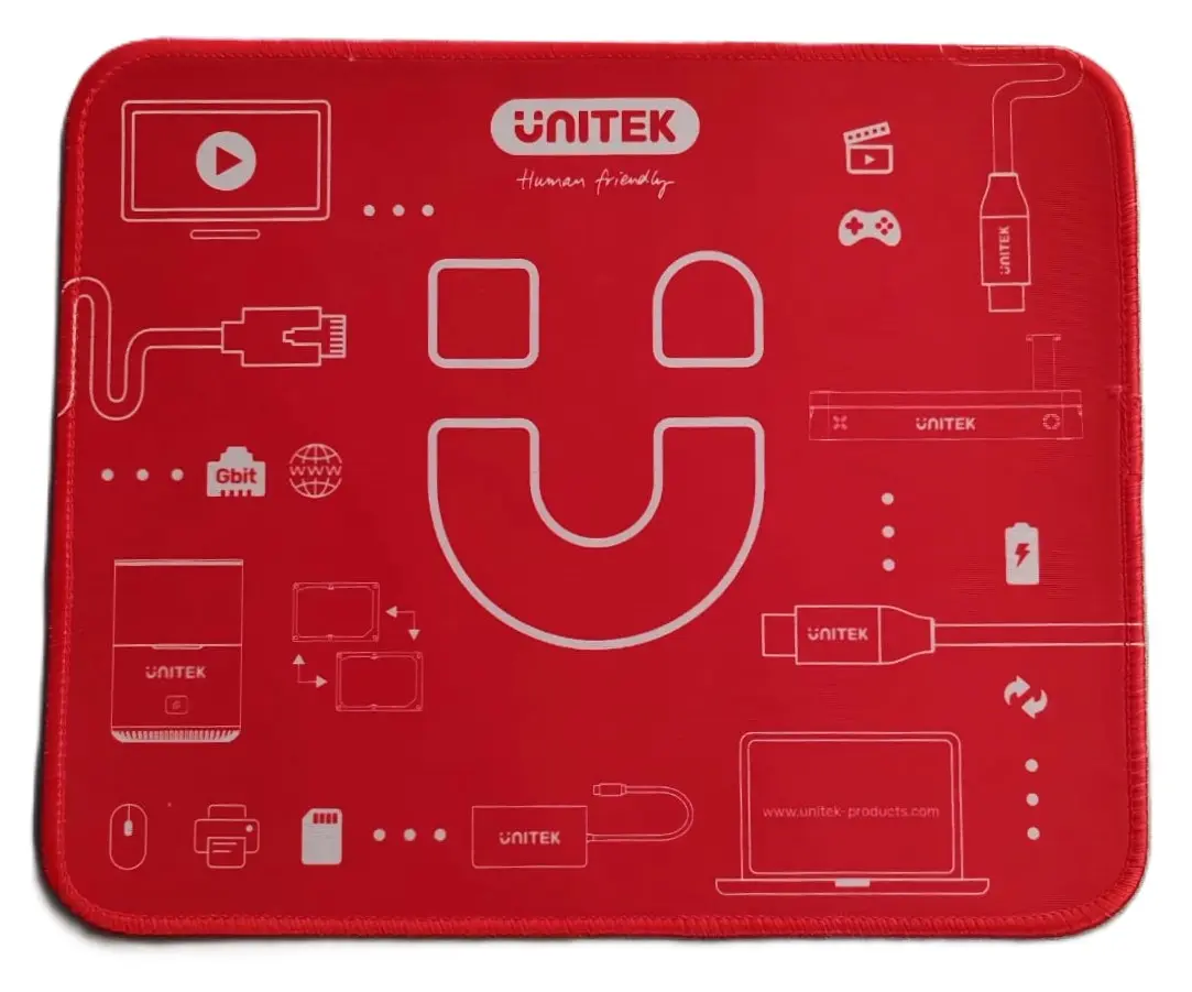 Smile, UNITEK, Mouse Pad, Red. Smile, UNITEK, Mouse Pad, Red.