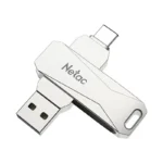 NETAC, U782C, 128GB, USB3.2 +Type-c, Pearl Nickel