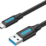 VENTION COZBG USB 3.0 A Male to C Male Cable 1.5M Black PVC Type