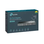 TP-Link, TL-SG1024D, 24-port Gigabit Switch, 24 10/100/1000M RJ45 ports, metal case