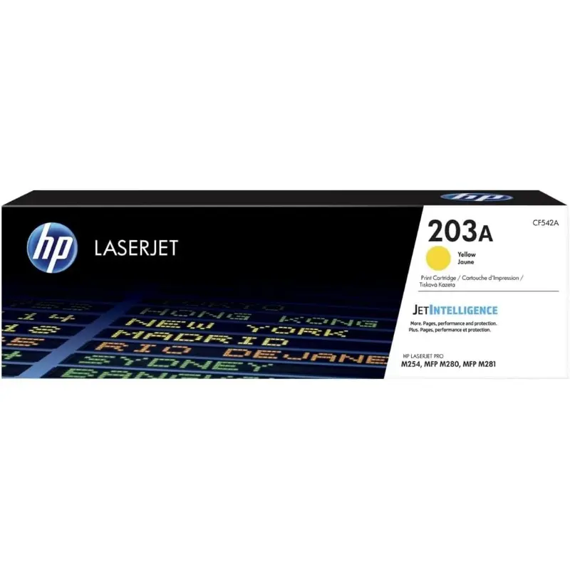 203A HP Toner Cartridge, Yellow CF542A