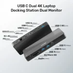 D1079A, UNITEK, Docking Station, 12-in-1 USB 4 (2*Type C 10Gb+USB 10Gb+2*USB+SD/Micro+DP+HDMI 8K+Audio+1Gb Lan+PD 100W), Bla