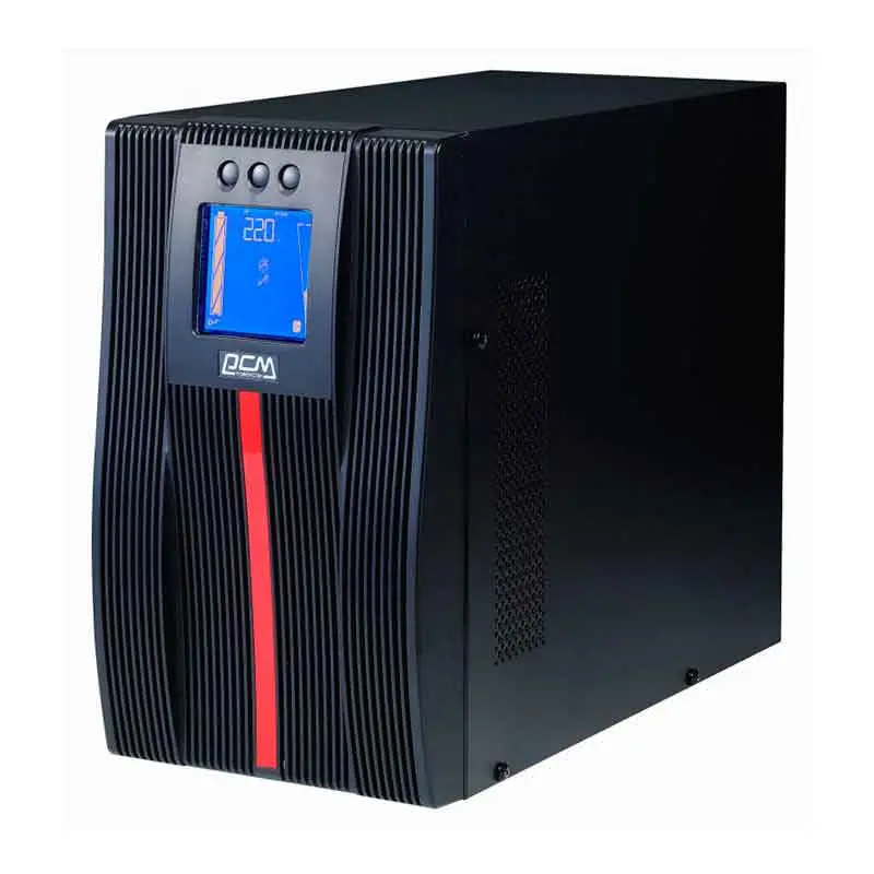 POWERCOM, MAC-1500, 1500VA/1500W, Online, Automatic and manual internal bypass, Black.