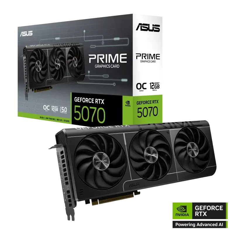 ASUS PRIME GeForce RTX™ 5070 12GB GDDR7 OC Edition