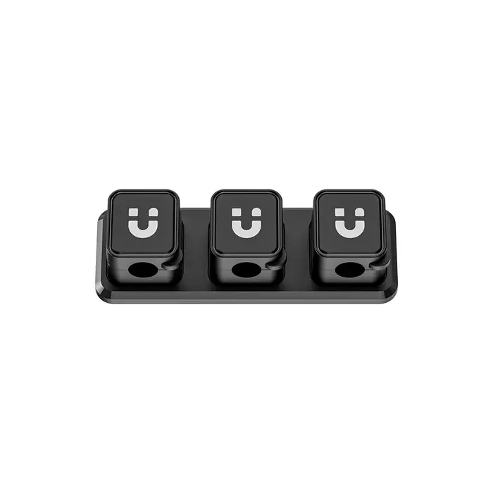 T1117A, UNITEK, Cable Manager, Magnetic Cable Clips (3pcs Clips + 1pc Base per Box).