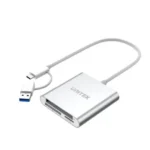 Y-9313D, UNITEK, Card Reader, Y-9313D, USB3.0 to Micro SD/SD/CF Card Reader (With USB-C Adaptor).
