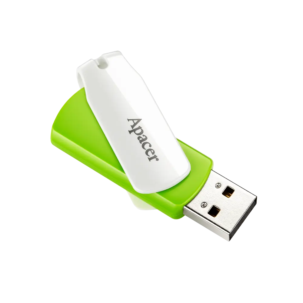 Apacer, AH335, 32GB, USB2.0, White + Green