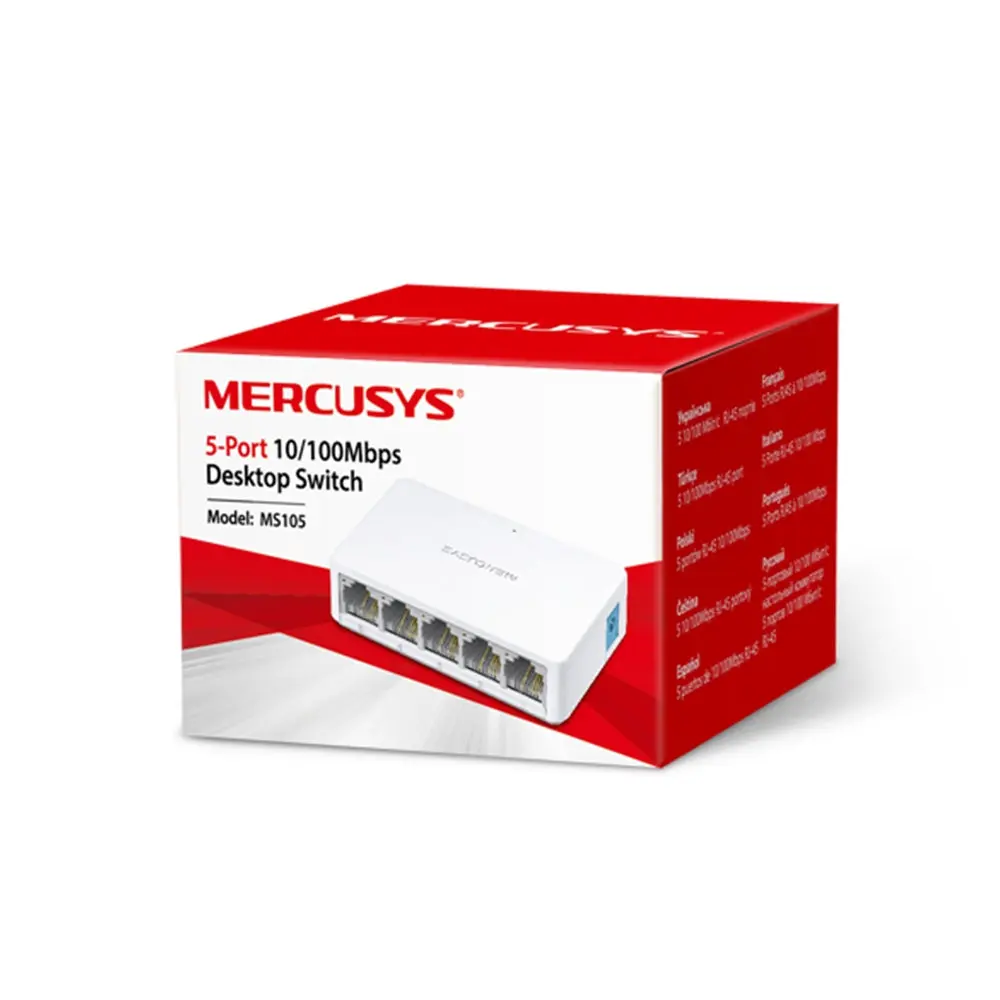 MERCUSYS, MS105, 5-Port 10/100Mbps Desktop Switch