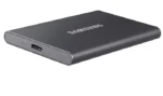 T7, SAMSUNG, External SSD, 1TB, USB3.2, Read up to 1,050 MB/s Write up to 1,000 MB/s, Type-c c and Typec to A.