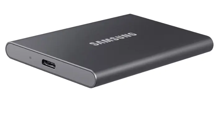 T7, SAMSUNG, External SSD, 1TB, USB3.2, Read up to 1,050 MB/s Write up to 1,000 MB/s, Type-c c and Typec to A.