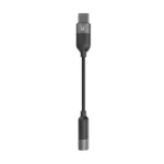 M1204A,UNITEK USB-C to 3.5mm Audio Adaptor, Black Color, With Hi-Fi/DAC