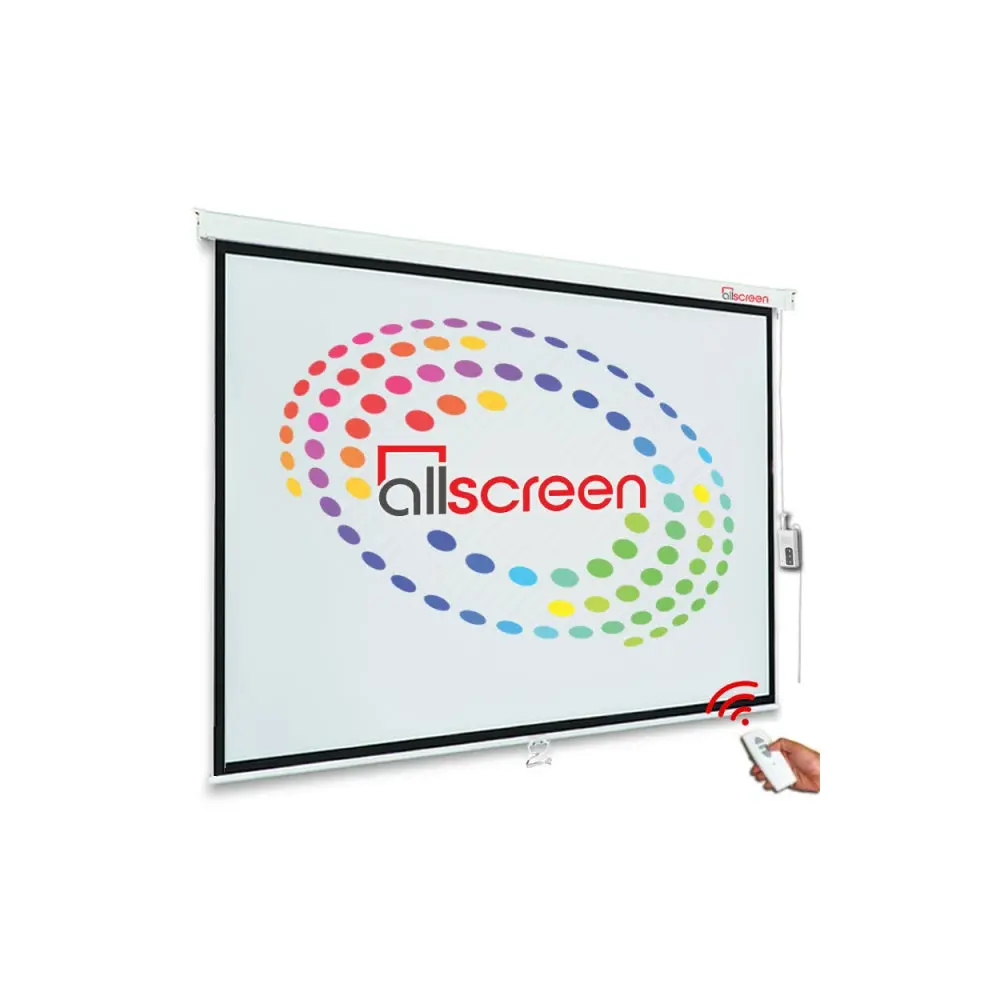 CMP-8080, ALLSCREEN, PROJECTION SCREEN, TRIPOD 200X200CM HD FABRIC 110 inch With remote control.