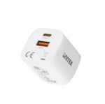 P1125AWH01-EU UNITEK max 33W Wall Charger, EU, USB-A + USB-C Output, White