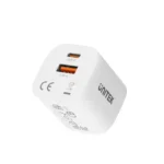 P1125AWH01-EU UNITEK max 33W Wall Charger, EU, USB-A + USB-C Output, White