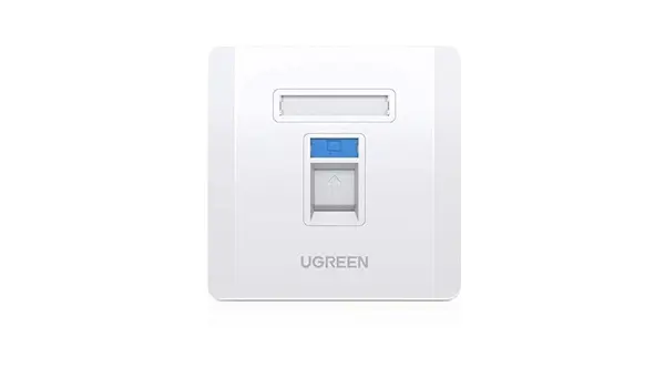 NW144 UGREEN (80182) Wall Plate Dual Ports 1pc/bag